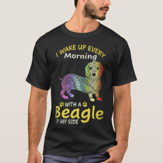 T-shirt 24 Je me réveille chaque matin avec un Beagle à me