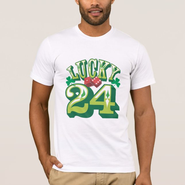 T-shirt 24 pièces en t chanceuse (Devant)
