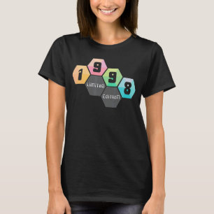 T-shirt 24e anniversaire Dames Mens 24 ans 1998 8