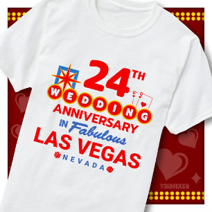 T-shirt 24e anniversaire de mariage d'un couple fabuleux d