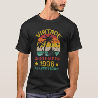 T-shirt 24E Anniversaire Vintage Septembre 1996 Quarantine
