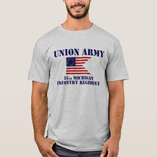 T-shirt 24ème Régiment d'infanterie du Michigan, chemise