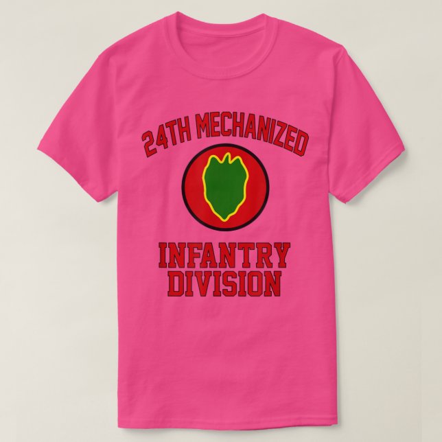 T-shirt 24th Mechanized Infantry Division Veteran Fathers  (Design devant)