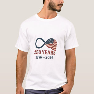 T-shirt 250 Anniversaire 1776-2026 USA Patriotique