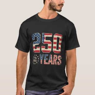T-shirt 250 Ans 1776-2026 Drapeau Patriotique Américain 25