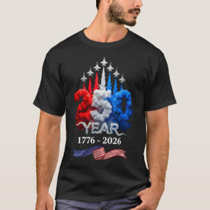 T-shirt 250 Ans Américain 1776 2026 250e Anniversaire 4
