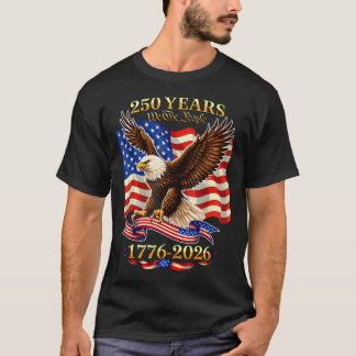 T-shirt 250 Ans Américain 1776 2026 250Ème Usa Anniversair