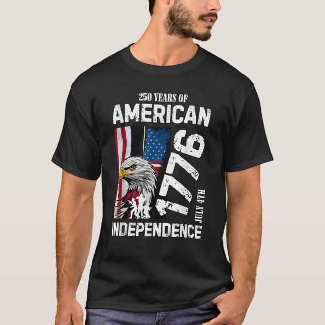 T-shirt 250 ans Amérique 250e anniversaire (Devant)