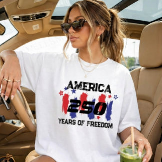 T-shirt 250 Ans Anniversaire Amérique 250e Indépendance D