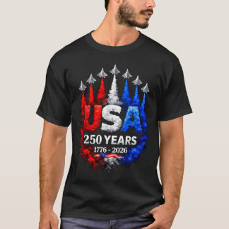 T-shirt 250 ans d'Amérique 1776 2026 250e USA Patriotique