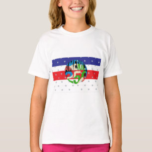 T-shirt 250 Ans d'Amérique Anniversaire 250e Indépendance