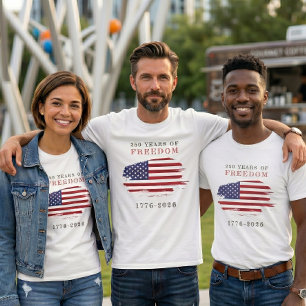 T-shirt 250 Ans d'Anniversaire de la Liberté USA