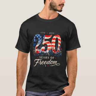 T-shirt 250 Ans De Dom 1776 Fleuriste Patriotique Femmes 4