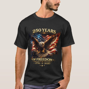 T-shirt 250 Ans de Liberté Aigle Patriotique Amérique