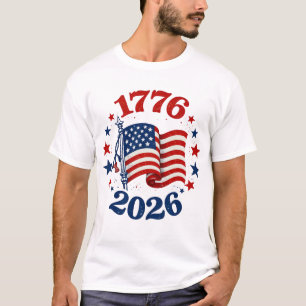 T-shirt 250 Ans de l'Indépendance Américaine Personnalisé 