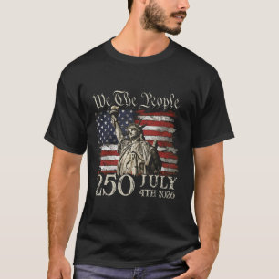 T-shirt 250 Ans Drapeau américain 250e anniversaire États-