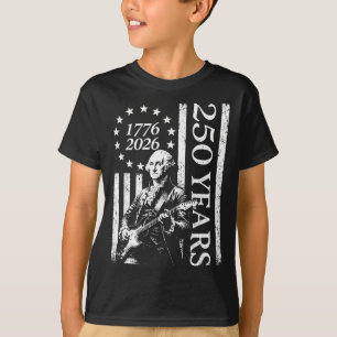 T-shirt 250 ans guitare patriotique drapeau américain 4 ju