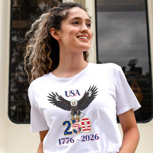 T-shirt 250 ans USA Aigle chauve Anniversaire du 4 juillet