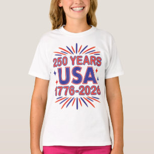 T-shirt 250 ans USA Semiquinentenaire 1776-2026