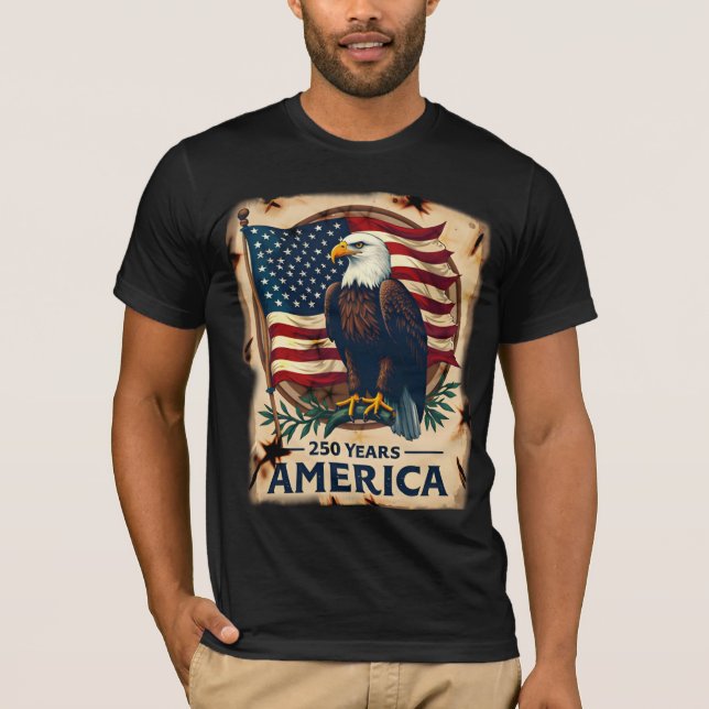 T-shirt 250 Years America Patriotic Anniversary Edition (Devant)