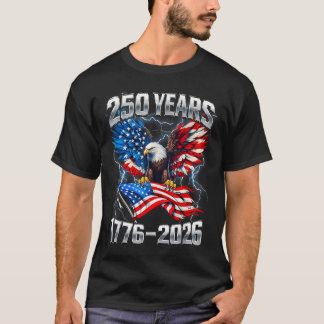 T-shirt 250e 4 juillet 250 ans d'anniversaire américain