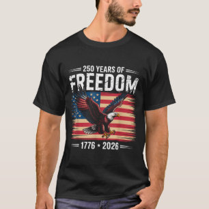 T-shirt 250e anniversaire américain 2026 ans de liberté 
