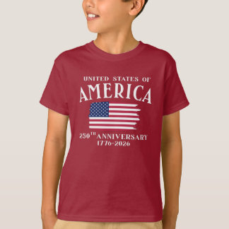 T-shirt 250e anniversaire de l'indépendance des États-Unis