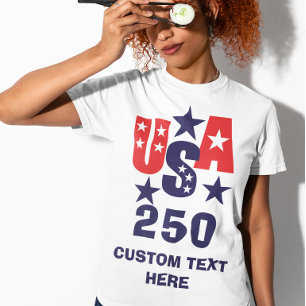 T-shirt 250e anniversaire des États-Unis d'Amérique modern