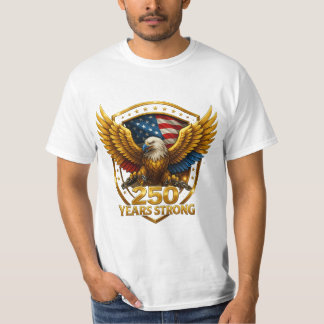 T-shirt 250e anniversaire des États-Unis - emblème de l'Ea