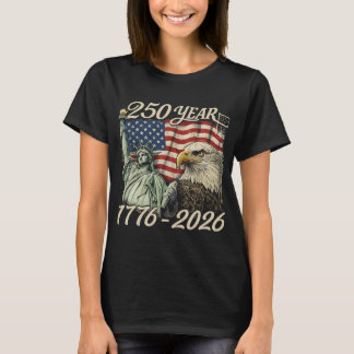 T-shirt 250e anniversaire États-Unis 250 ans américain 4 j