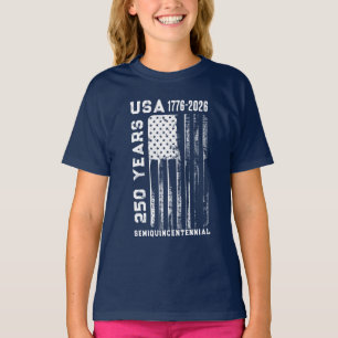 T-Shirt 250e anniversaire États-Unis 4 juillet