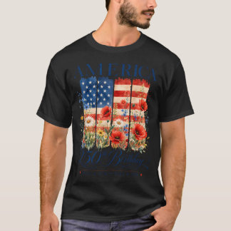 T-shirt 250e anniversaire États-Unis 4 juillet Amérique 25