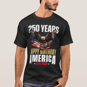 T-shirt 250e anniversaire USA patriotique 4 juillet 2026