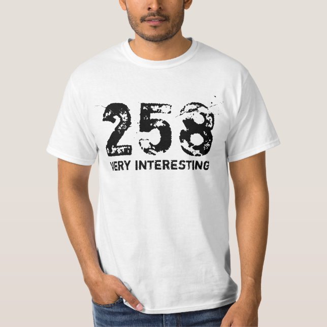T-shirt 258 - Très intéressant (Devant)