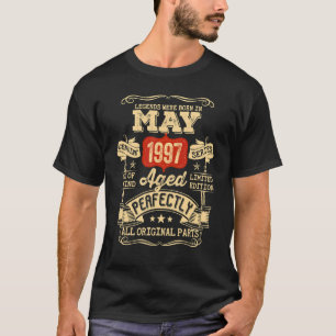 T-shirt 25 ans 25e anniversaire Vintage mai 1997 1
