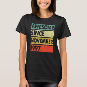 T-shirt 25 Ans Awesome Depuis Novembre 1997 25th Bir