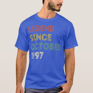 T-shirt 25 Ans Cadeaux Légende Depuis Octobre 1997 25e
