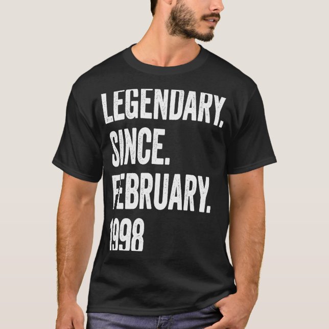 T-shirt 25 ans de légende depuis février 1998 25th Bi (Devant)