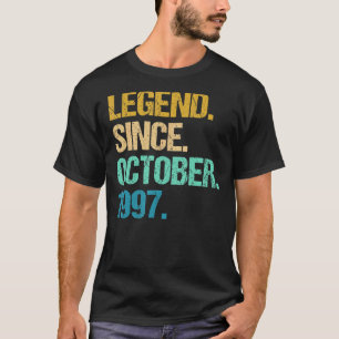 T-shirt 25 ans de légende depuis octobre 1997 25e naissanc