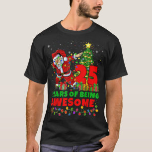 T-shirt 25 ans d'être génial Père Noël 25e anniversaire Ch
