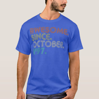 T-shirt 25 Ans Funny Awesome depuis Octobre 1997 25e