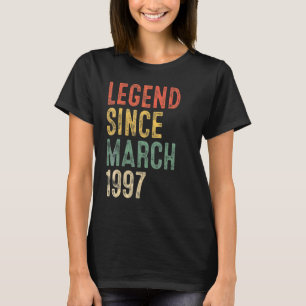 T-shirt 25 Ans Légende depuis mars 1997 25e anniversaire