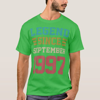 T-shirt 25 Years Old Gifts Legend Since September 1997 25t