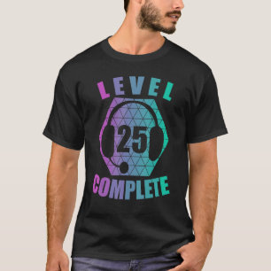 T-shirt 25e Anniversaire 25 Ans Gamer Gaming Console Vidéo