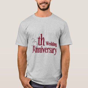 T-shirt 25e anniversaire d'argent et de Bourgogne
