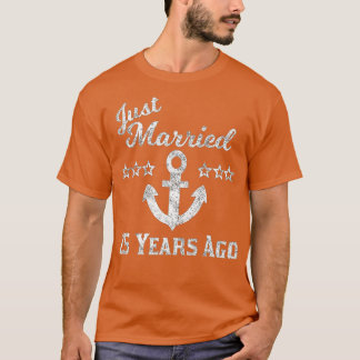 T-shirt 25e anniversaire de Mariage croisière mariée 25 an
