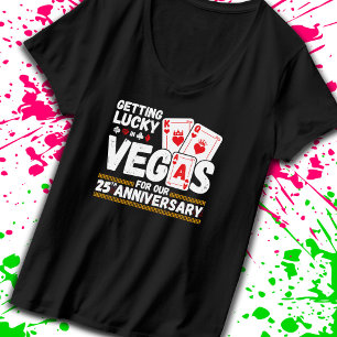 T-shirt 25e anniversaire de Mariage - Voyage Las Vegas en 