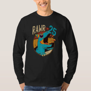 T-shirt 25e anniversaire Dinosaur 25 ans Dinosaure naissan