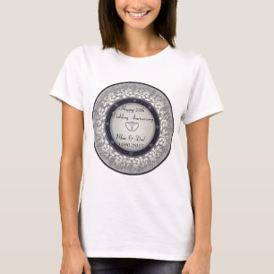 T-shirt 25e anniversaire du Mariage d'argent