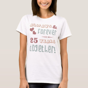 T-shirt 25e anniversaire du Mariage mignon